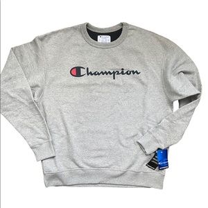 Champion Men's Powerblend Fleece Logo Sweatshirt